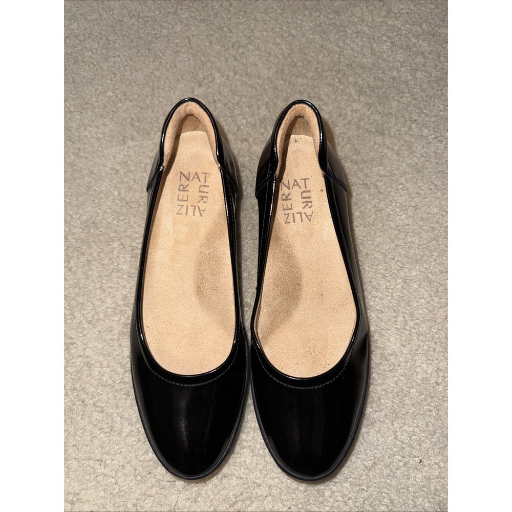 Naturalizer Womens Black Patent Leather Comfort Shoes Classic Round Toe 5